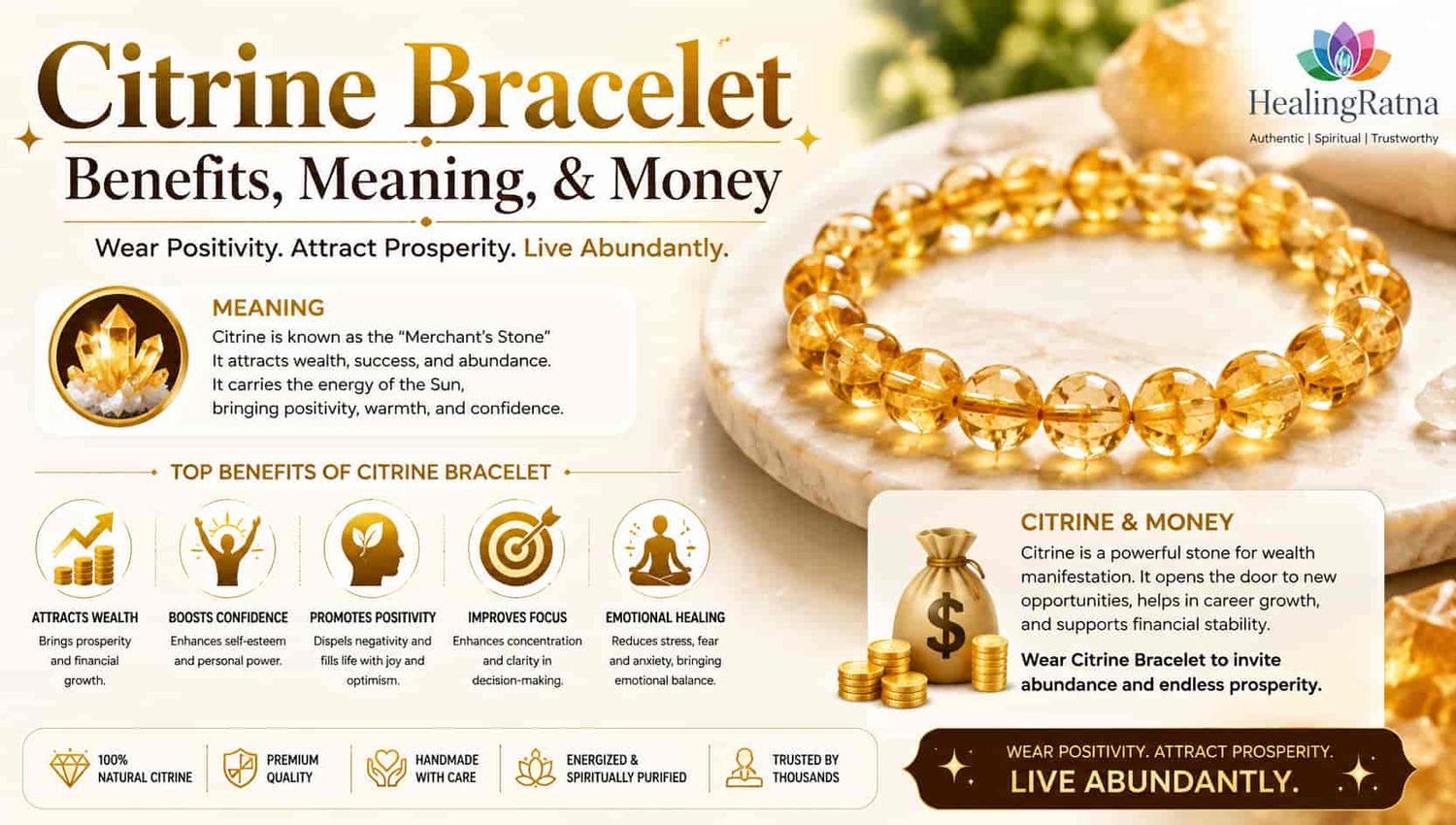 Citrine Bracelet Benefits