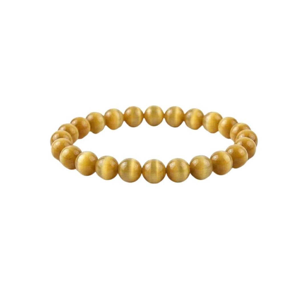 Cat’s Eye Healing Bracelet with Polished Round Beads