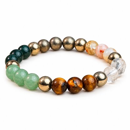 Money Magnet Gemstone Bracelet on White