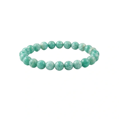 Natural Amazonite gemstone bracelet with 8mm round beads