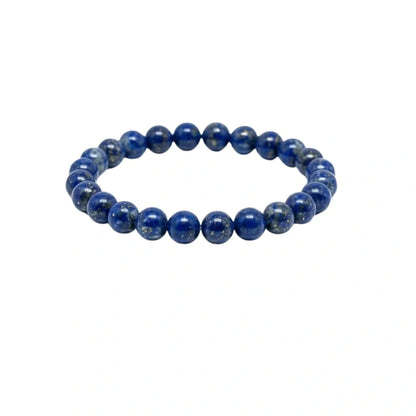 Certified Natural Lapis Lazuli Bracelet 8mm with AAA Quality Beads