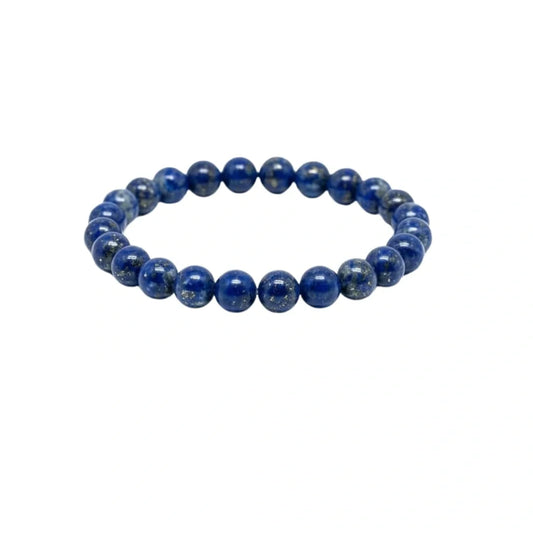 Certified Natural Lapis Lazuli Bracelet 8mm with AAA Quality Beads