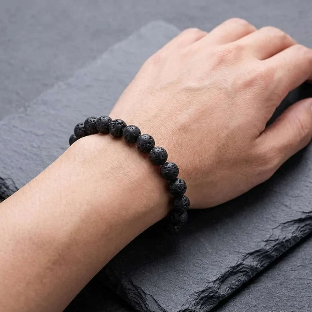 Lava Stone Bracelet 8mm – Energy, Balance, Money & Positive Vibes