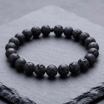 Lava Stone Bracelet 8mm – Energy, Balance, Money & Positive Vibes