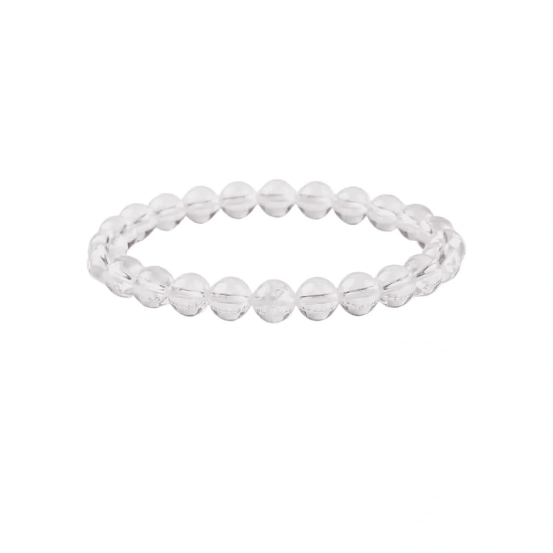 Certified Natural Clear Quartz Bracelet 8mm with AAA Quality Beads