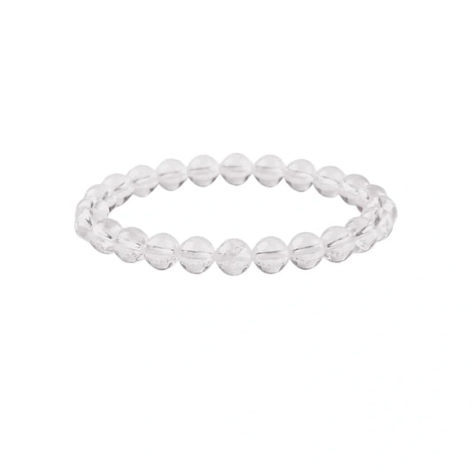 Certified Natural Clear Quartz Bracelet 8mm with AAA Quality Beads