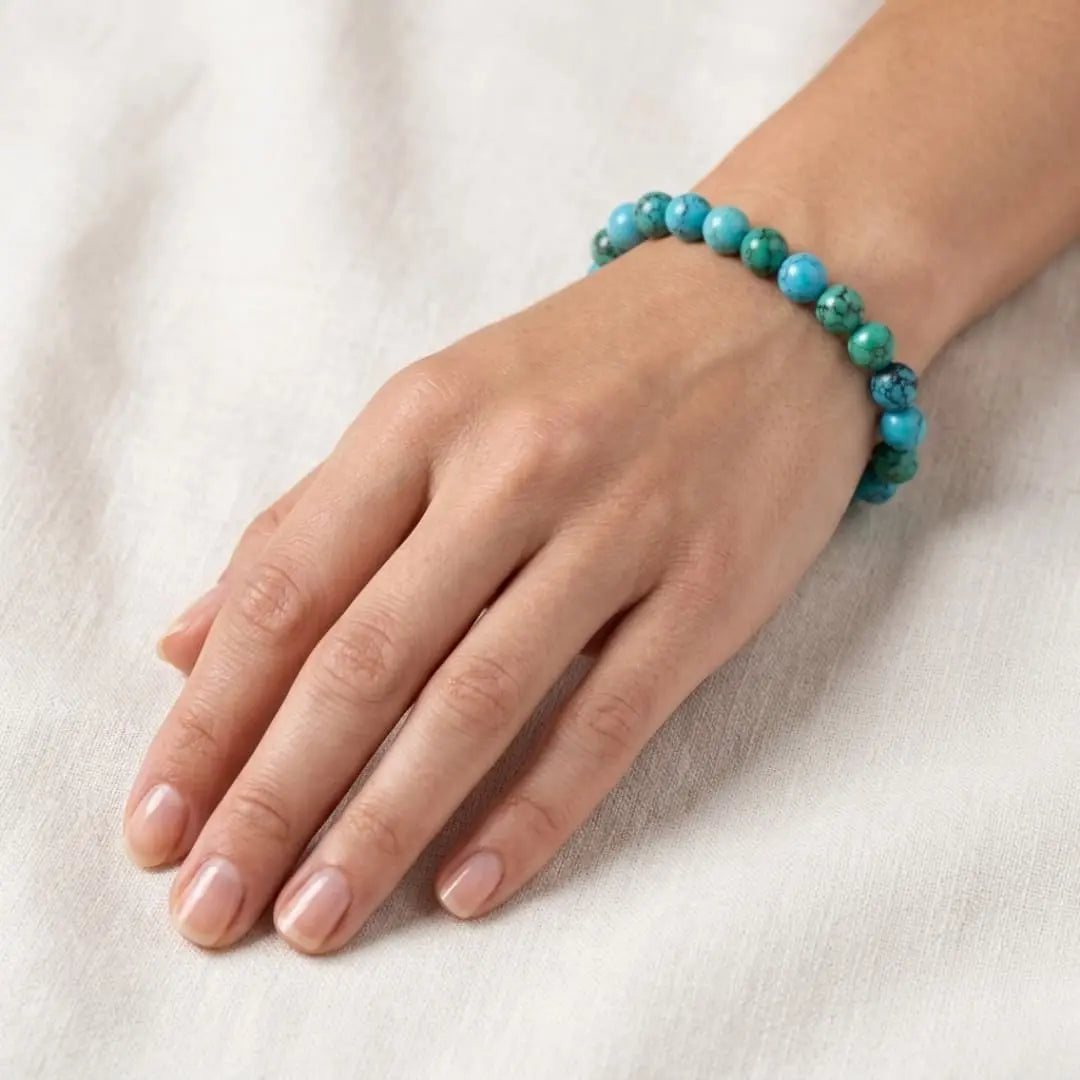 AAA Turquoise Stone Bracelet – Boost Confidence, Public Speaking & Positive Energy